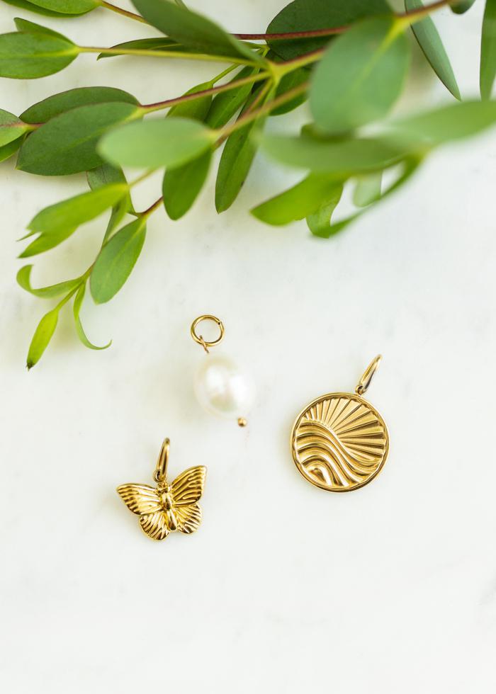 Chunky Gold Charm Necklace