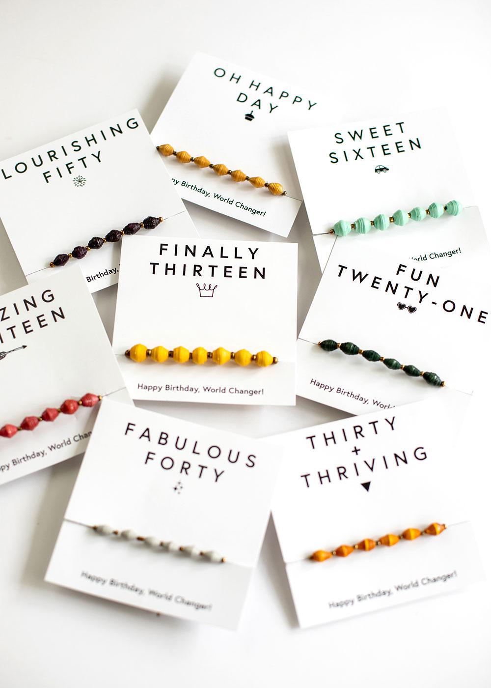 Milestone Birthday Bracelets - Mercy House Global