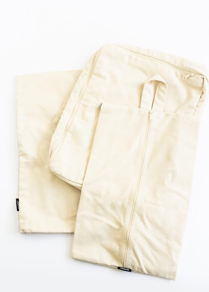 Signature Cotton Travel Drawstring Bag