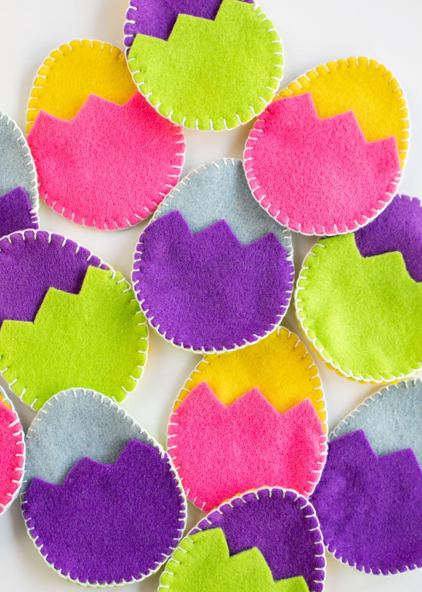 Fill Your Own Felt Easter Eggs | 6 Pack Assorted