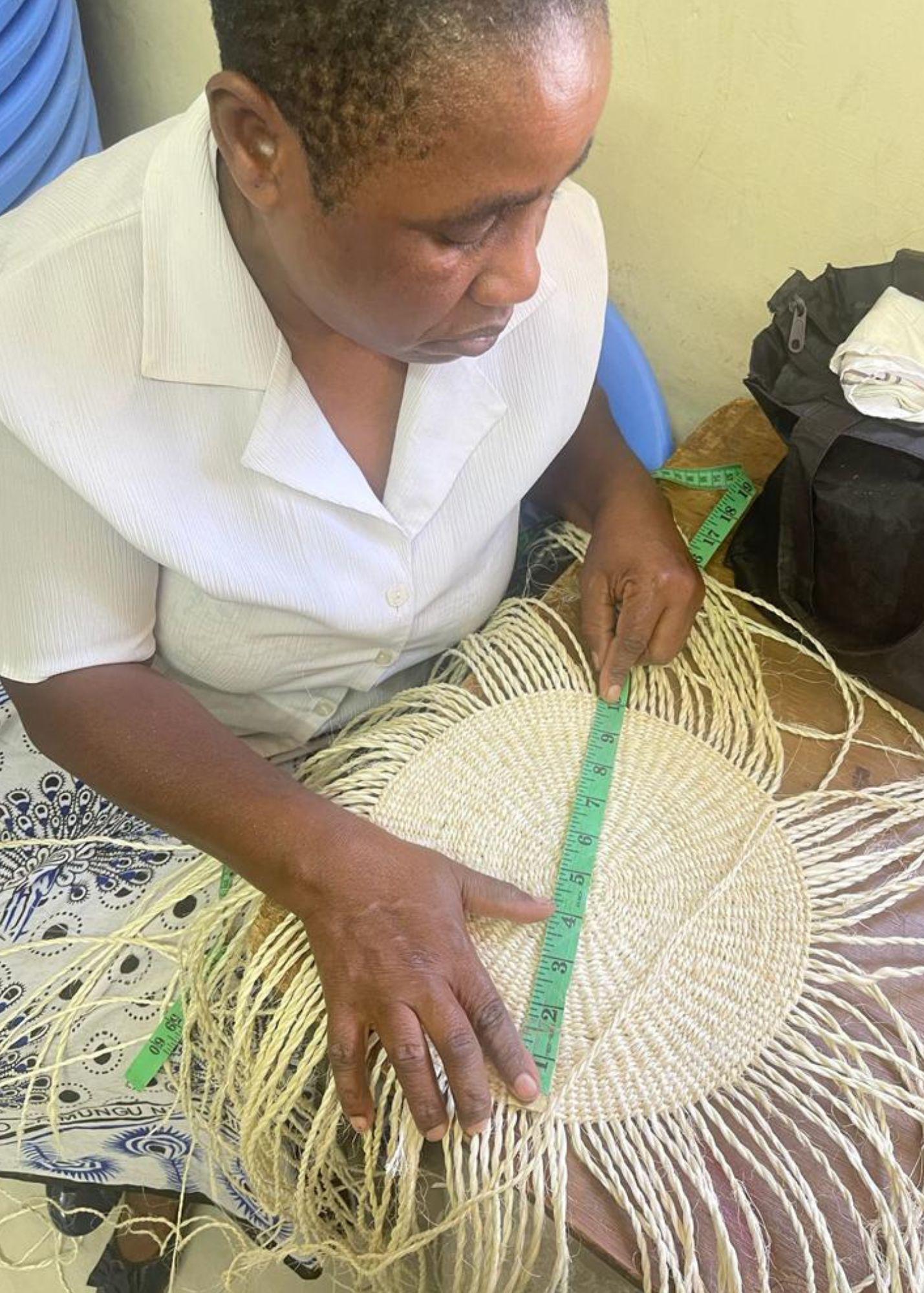 Yellow Sisal Basket