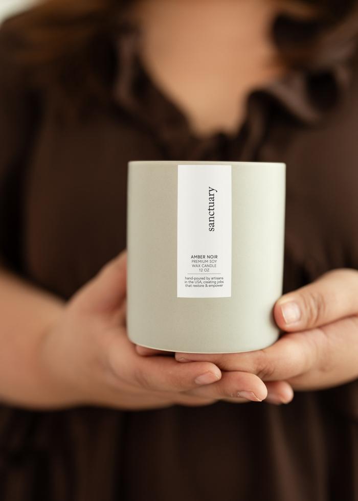 Sanctuary Candle | 12 oz Ceramic Tumbler